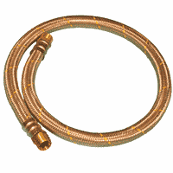 (K) 1/2''Braided Hose 1.2m Long 1/2'' Mbsp Unions Gas Components