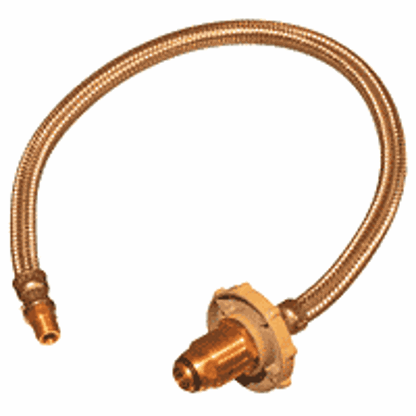 Type F POL Hand Wheel X 1/4 Inv Flare Flexible Pigtail 900mm - Gas ...