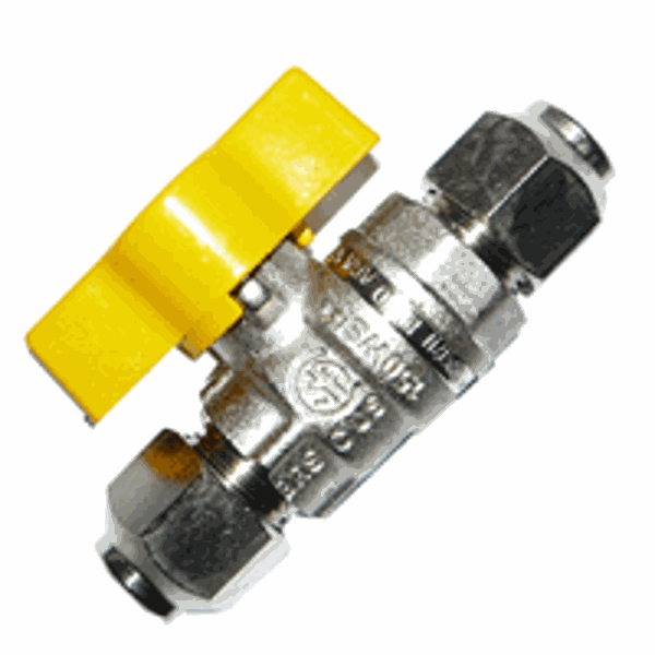 3/8 Dbl Flare Ball Valve 45 Deg. Sae Flare Gas Components Australia